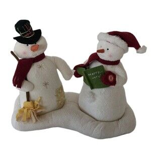 Hallmark 2003 Jingle Pals Caroling Mr Mrs Snowman We Wish You A Merry Christmas